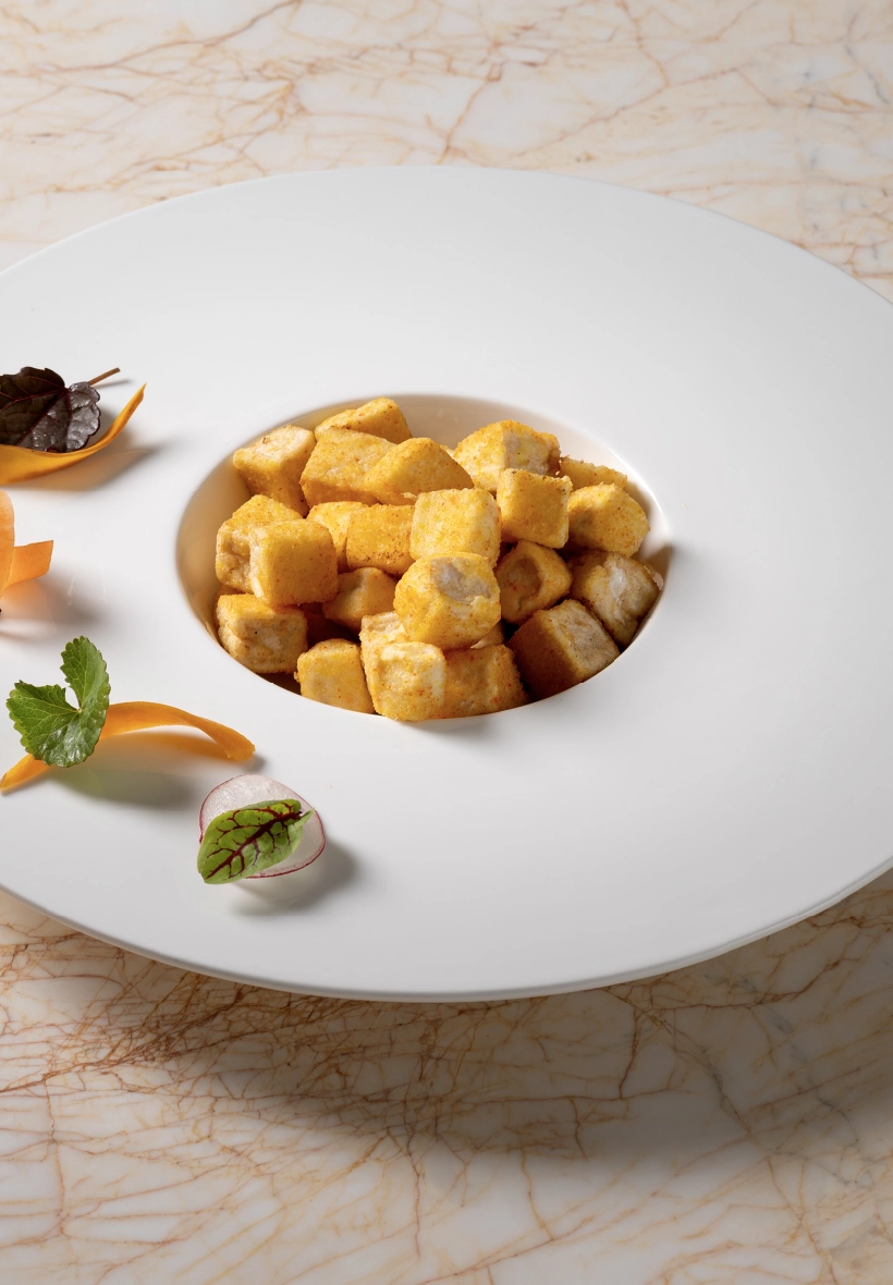 Crispy-fried Silken Tofu